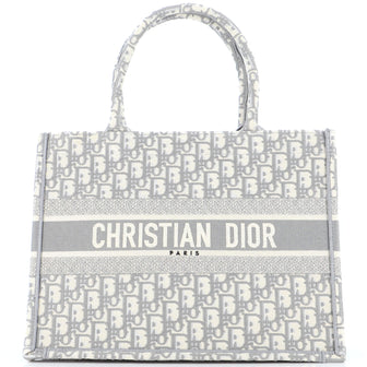 Christian Dior Book Tote Oblique Canvas Medium
