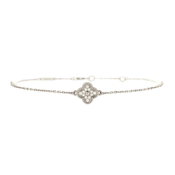 Van Cleef & Arpels Sweet Alhambra Bracelet 18K White Gold and Diamonds