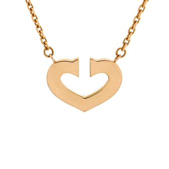 Cartier C Heart de Cartier Pendant Necklace 18K Rose Gold