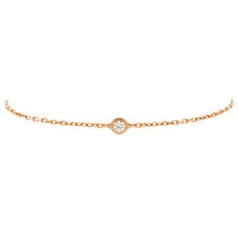 Cartier D'Amour Bracelet 18K Rose Gold and Diamond Small