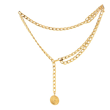 Chanel Vintage Medallion Chain Belt Metal