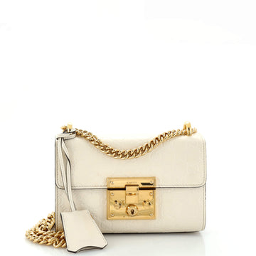 Gucci Padlock Shoulder Bag Guccissima Leather Small