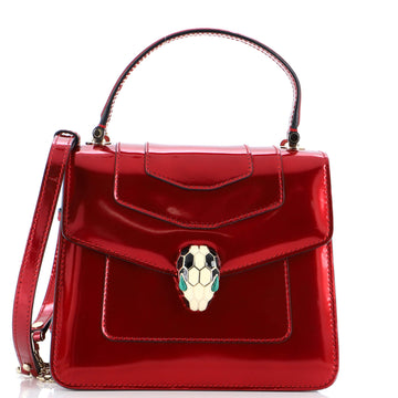Bvlgari Serpenti Top Handle Bag Patent Small