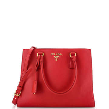 Prada Convertible Open Tote Saffiano Leather Small