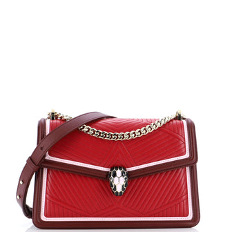 Bvlgari Serpenti Forever Shoulder Bag Quilted Leather Small