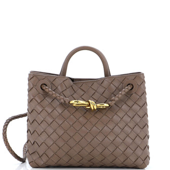Bottega Veneta Andiamo Top Handle Bag Intrecciato Nappa Small