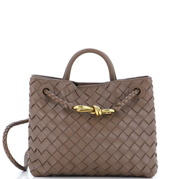 Bottega Veneta Andiamo Top Handle Bag Intrecciato Nappa Small