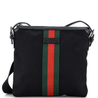 Gucci Web Messenger Bag Techno Canvas Medium