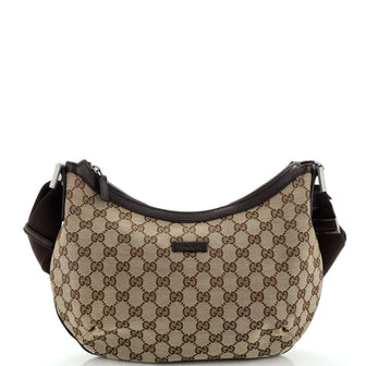 Gucci Saddle Zip Messenger Bag GG Canvas Medium