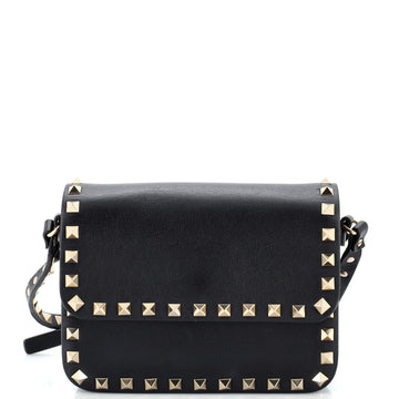 Valentino Garavani Rockstud Flap Crossbody Bag Leather Small