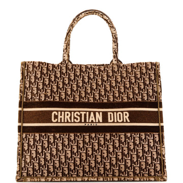 Christian Dior Book Tote Oblique Velvet Large