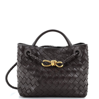 Bottega Veneta Andiamo Top Handle Bag Intrecciato Nappa Small