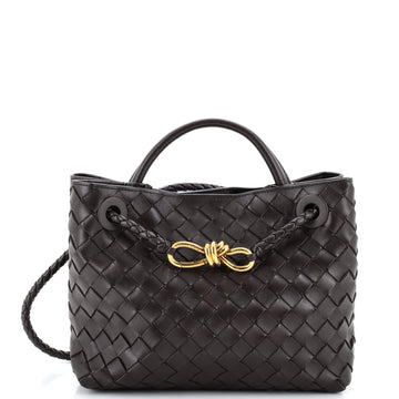 Bottega Veneta Andiamo Top Handle Bag Intrecciato Nappa Small