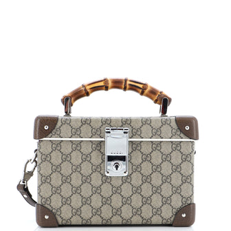 Gucci Bamboo Globe-Trotter Vanity Case GG Coated Canvas