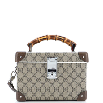 Gucci Bamboo Globe-Trotter Vanity Case GG Coated Canvas