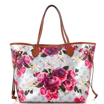 Louis Vuitton Neverfull NM Tote Limited Edition Garden Monogram Canvas MM
