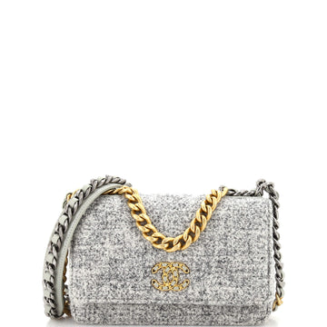 Chanel 19 Wallet on Chain Quilted Tweed