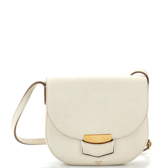 Celine Trotteur Crossbody Bag Grainy Leather Small