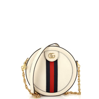 Gucci Ophidia Round Shoulder Bag Leather Mini
