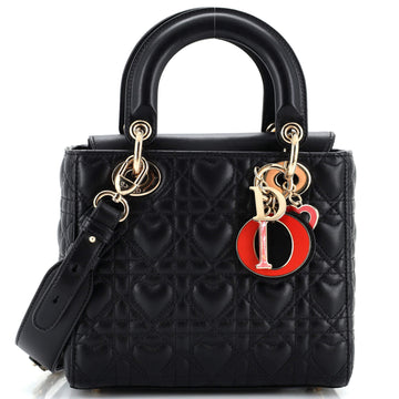 Christian Dior My ABCDior Lady Dior Bag Heart Cannage Quilt Lambskin