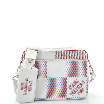 Louis Vuitton Trio Messenger Bag Limited Edition Damier Spray Leather