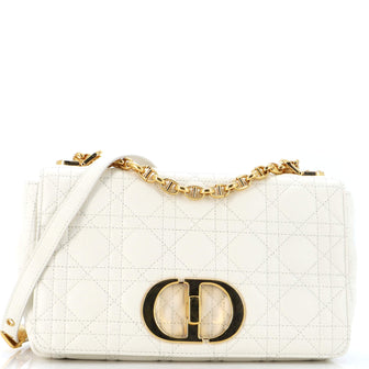 Christian Dior Caro Bag Cannage Quilt Calfskin Medium