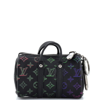 Louis Vuitton Mini Keepall Bag Charm And Key Holder Spotlight Rainbow Monogram Leather