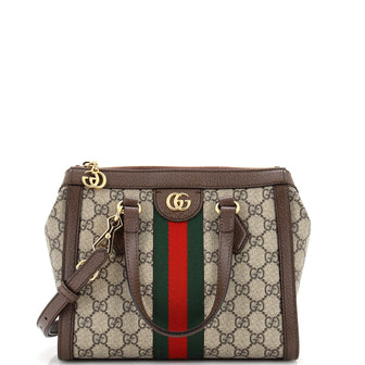 Gucci Ophidia Top Handle Tote GG Coated Canvas Small