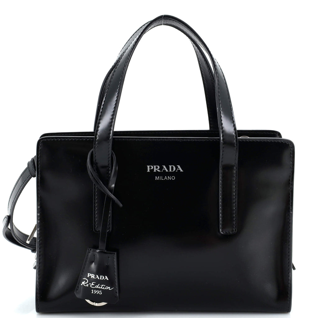 PRADA　バック Prada Re-Edition 1995 Tote Spazzolato Leather Mini Black 251787237