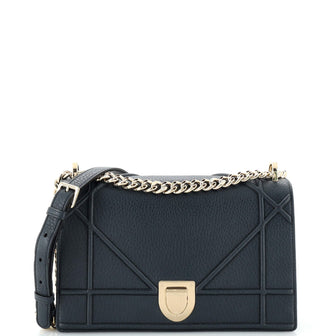 Christian Dior Diorama Flap Bag Grained Calfskin Medium