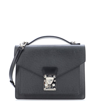 Louis Vuitton Monceau Handbag Taiga Leather