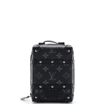 Louis Vuitton Soft Trunk Backpack Bag Charm and Key Holder Monogram Eclipse Canvas