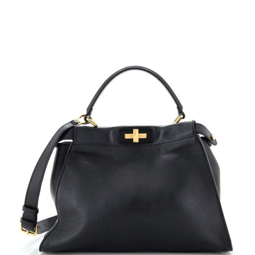 Fendi Peekaboo Bag Rigid Leather Regular