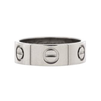 Cartier Love Band Ring 18K White Gold