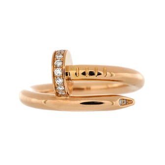 Cartier Juste un Clou Ring 18K Rose Gold and Diamonds