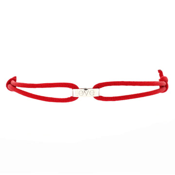 Cartier Charity Love Cord Bracelet Silk Cord with 18K White Gold