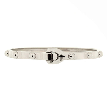 Louis Vuitton Clous Bangle Bracelet 18K White Gold