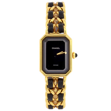 Chanel Premiere Rock Quartz Watch Plated Metal and Leather 20