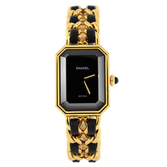 Chanel Premiere Rock Quartz Watch Plated Metal and Leather 20