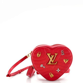 Louis Vuitton New Wave Heart Crossbody Bag Limited Edition Love Lock Quilted Leather