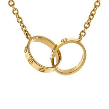 Cartier Love Interlocking Necklace 18K Yellow Gold