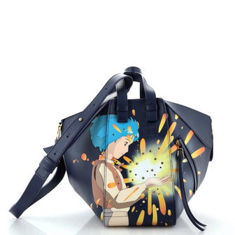Loewe Howl's Moving Magical Sky Hammock Bag Printed Leather Small