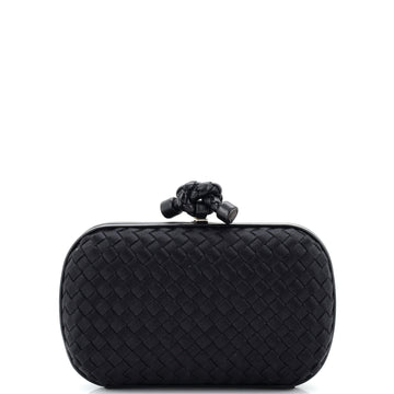 Bottega Veneta Box Knot Clutch Intrecciato Satin Small