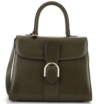 Delvaux Brillant Top Handle Bag Leather MM