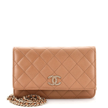 Chanel Chain CC Wallet on Chain Quilted Caviar