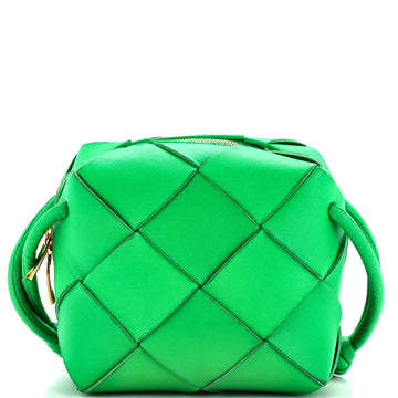 Bottega Veneta Cassette Camera Crossbody Bag Maxi Intrecciato Leather Mini
