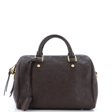 Louis Vuitton Speedy Bandouliere Bag Monogram Empreinte Leather 25