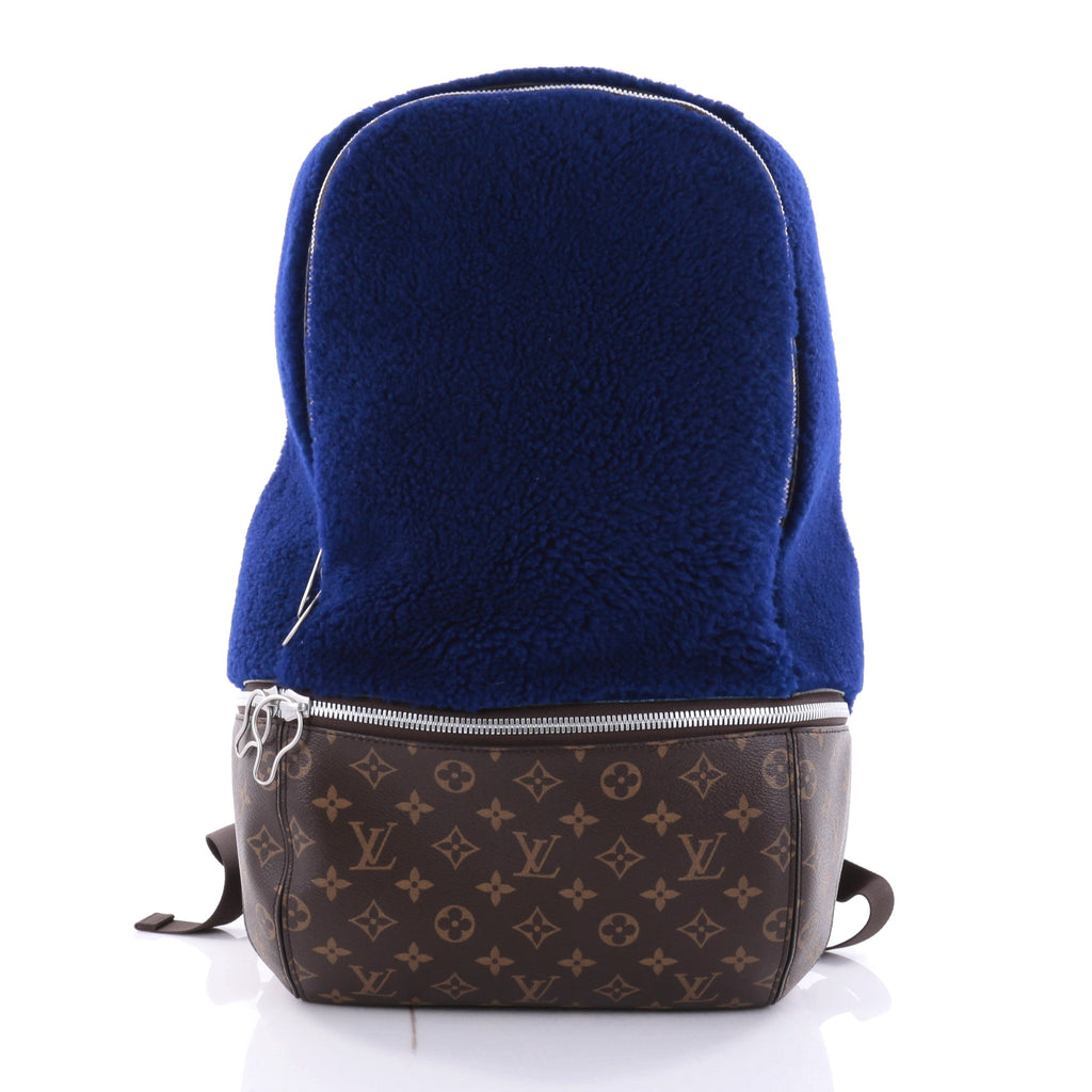 Louis Vuitton Limited Edition Marc Newson Backpack Shearling and Monogram Canvas 25183