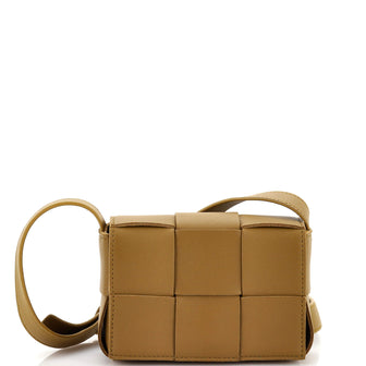 Bottega Veneta Cassette Crossbody Bag Maxi Intrecciato Leather Candy