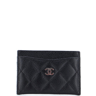 Chanel Classic Card Holder Quilted Caviar